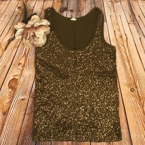 J CREW SEQUIN TANK